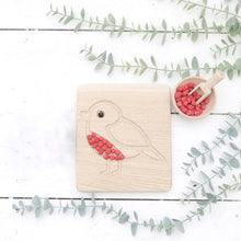 Load image into Gallery viewer, *EXCLUSIVE DESIGN* Christmas Robin Oak Sensory Board