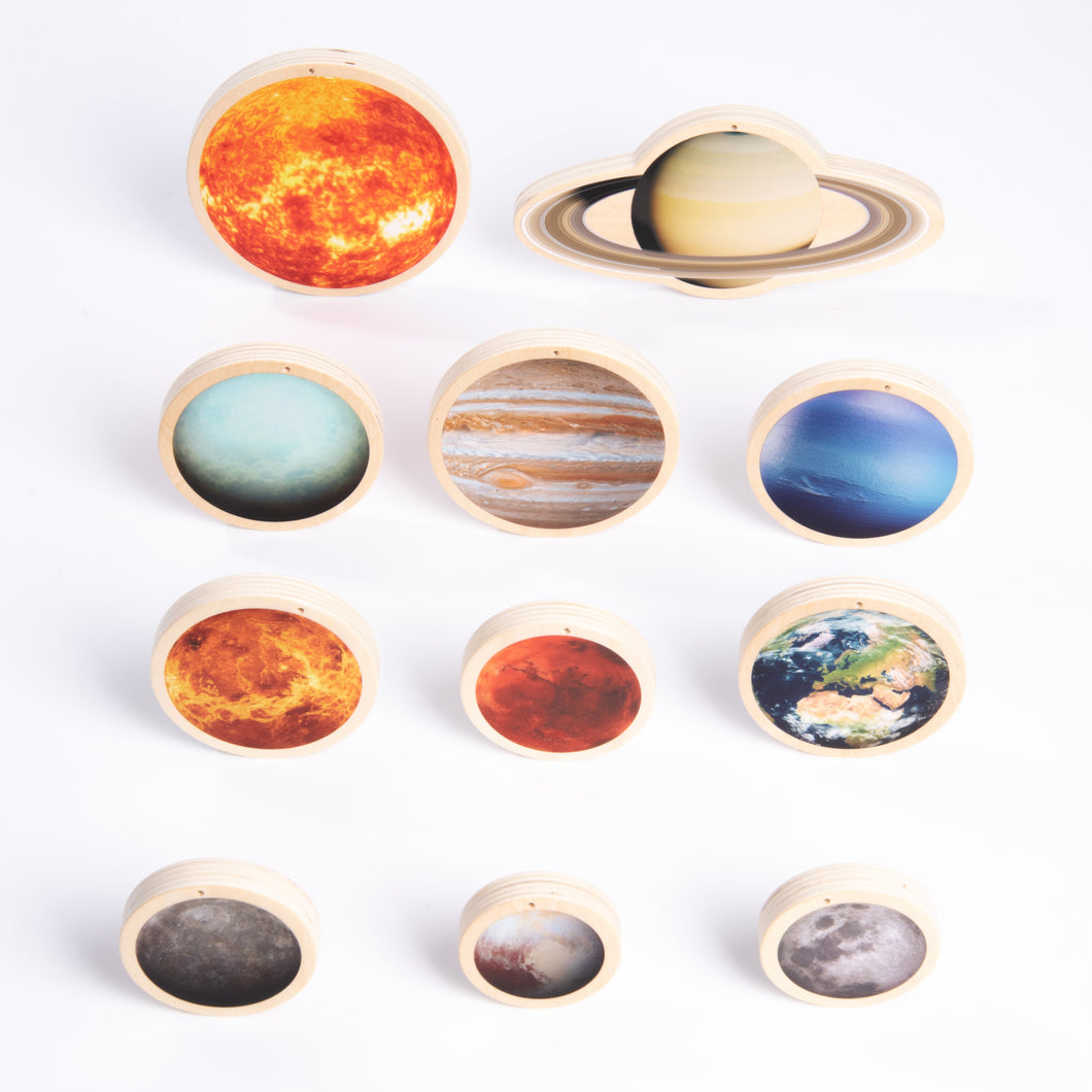 Tickit Wooden Solar System Discs - Pk11