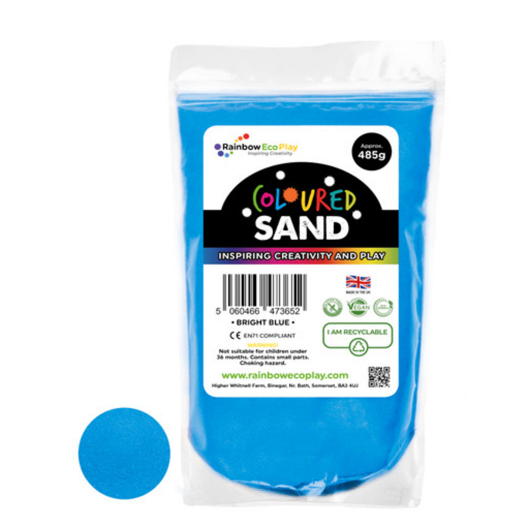 Rainbow Eco Play Coloured Sand Bright Blue