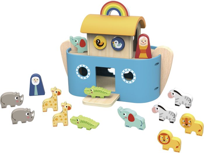 Tooky Wooden Noah's Ark With Storybook