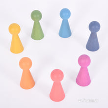 Load image into Gallery viewer, Tickit Loose Parts Rainbow Wooden Figures Single &amp; Sets