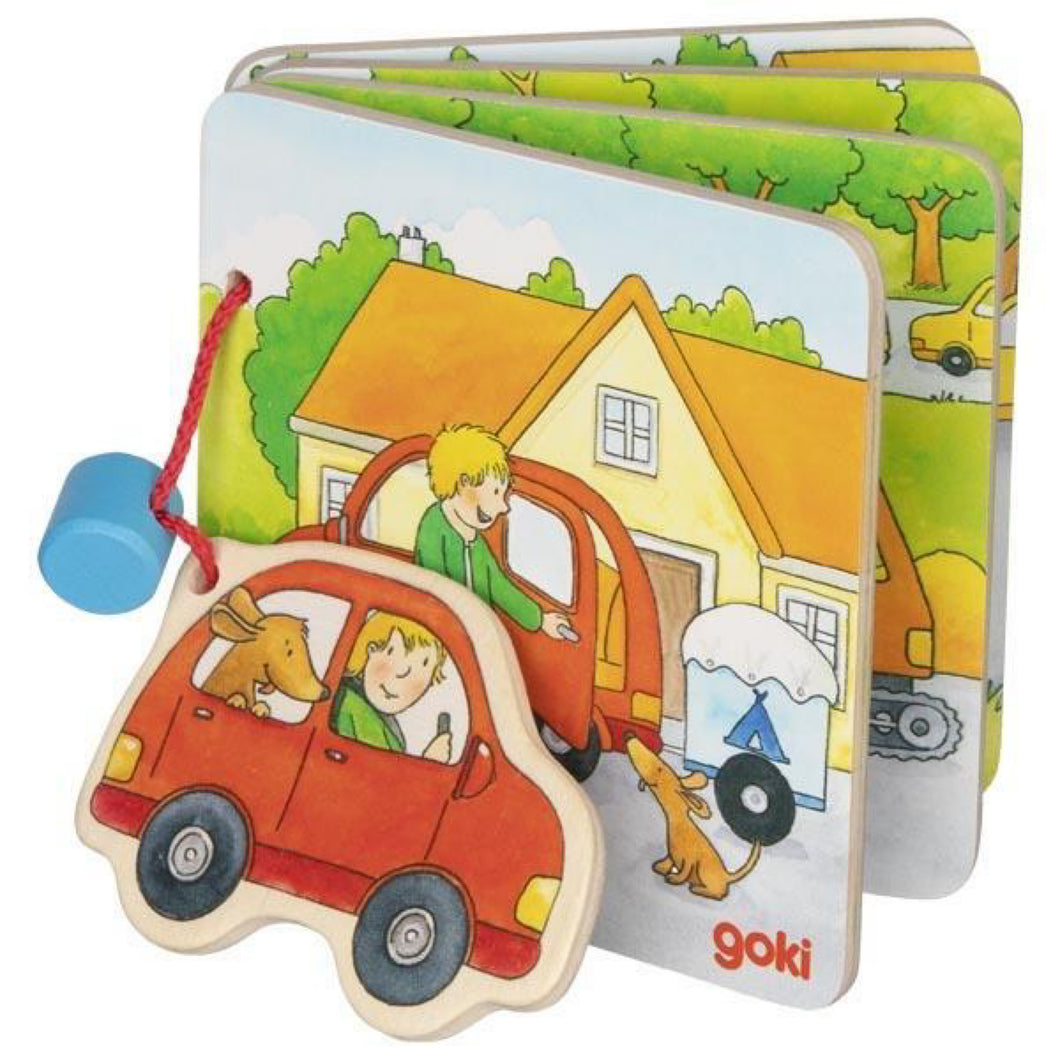 Goki Wooden Picture Book - Going on Holiday