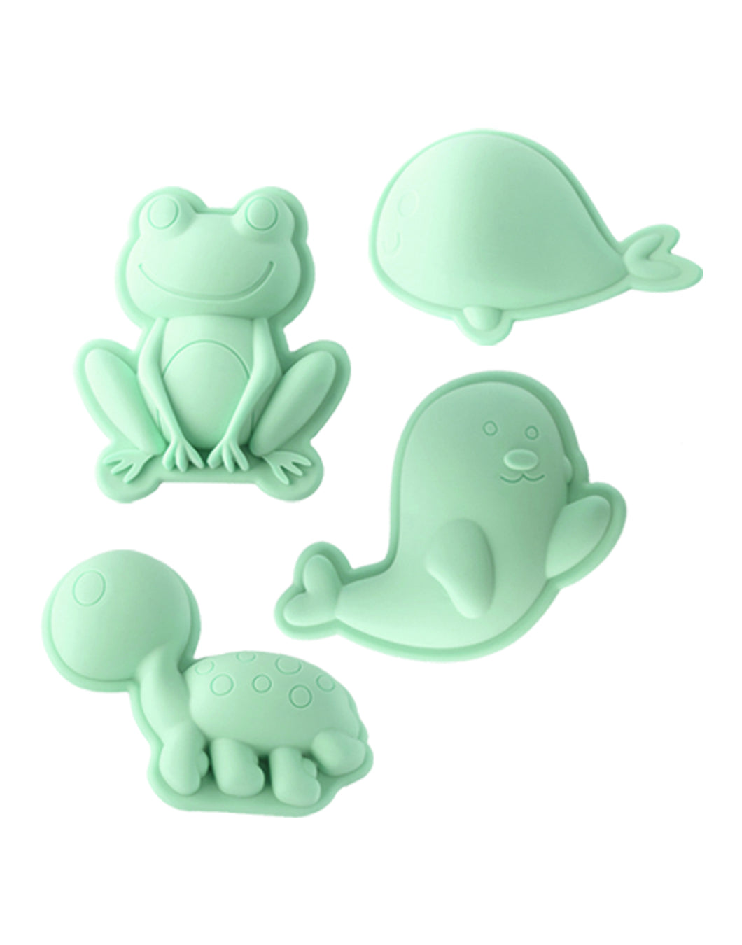 Scrunch Sand Moulds Frog Set - Spearmint Green