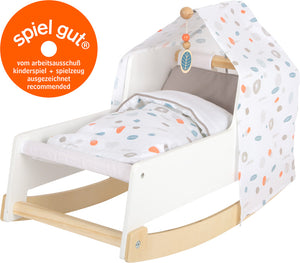 Small Foot Doll's Cradle "Little Button"