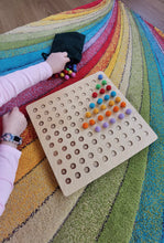 Load image into Gallery viewer, Hellion Montessori Wooden 100 Dots Counting Board