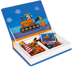 Janod Racers Magnetic Book