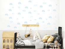 Load image into Gallery viewer, Pastelowelove Mini Blue Rainbow Wall Stickers