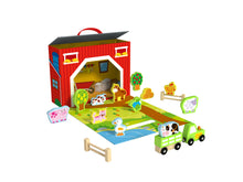 Load image into Gallery viewer, Tooky Toy Wooden Farm Play Boxi