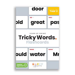 Happy Little Doers Tricky Words Flashcards - Year 2