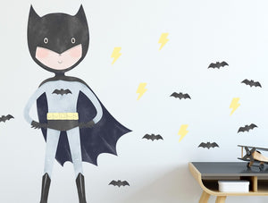 Pastelowelove Superhero Wall Stickers