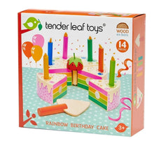 Load image into Gallery viewer, Tenderleaf Rainbow Birthday Cake
