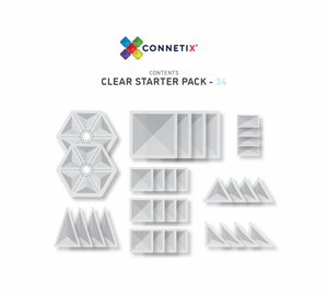 Connetix 34 pc Clear Pack