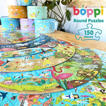 Load image into Gallery viewer, Boppi Round Dinosaurs Jigsaw Puzzle 150 Pieces