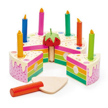 Load image into Gallery viewer, Tenderleaf Rainbow Birthday Cake