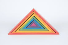 Load image into Gallery viewer, Tickit Rainbow Architect Triangles - 7Pc