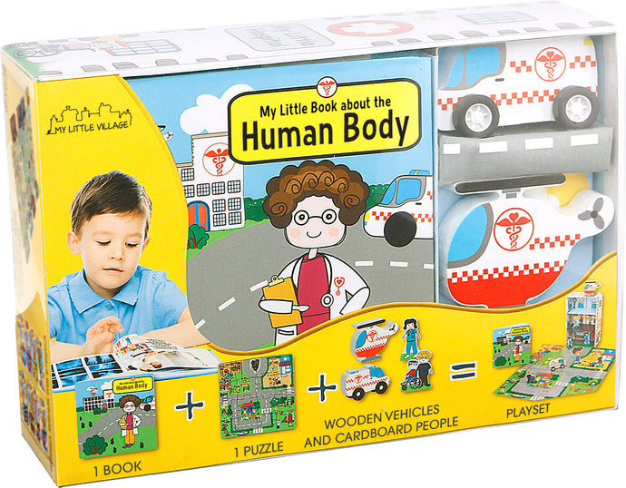 My Little Human Body (Book, Wooden Toys & 16-piece Puzzle)