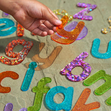 Load image into Gallery viewer, TickiT Rainbow Glitter Letters - Pk26