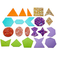 Load image into Gallery viewer, Tickit Rainbow Glitter Shapes - Pk21