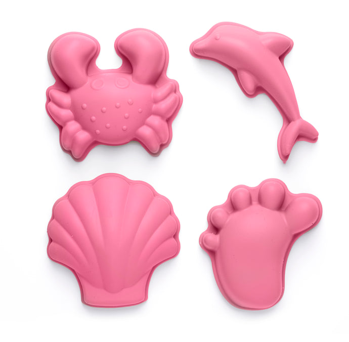 Scrunch Sand Moulds Footprint Set - Flamingo Pink