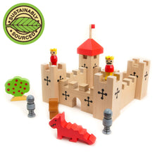 Load image into Gallery viewer, Wooden Castle Playset in a Bag