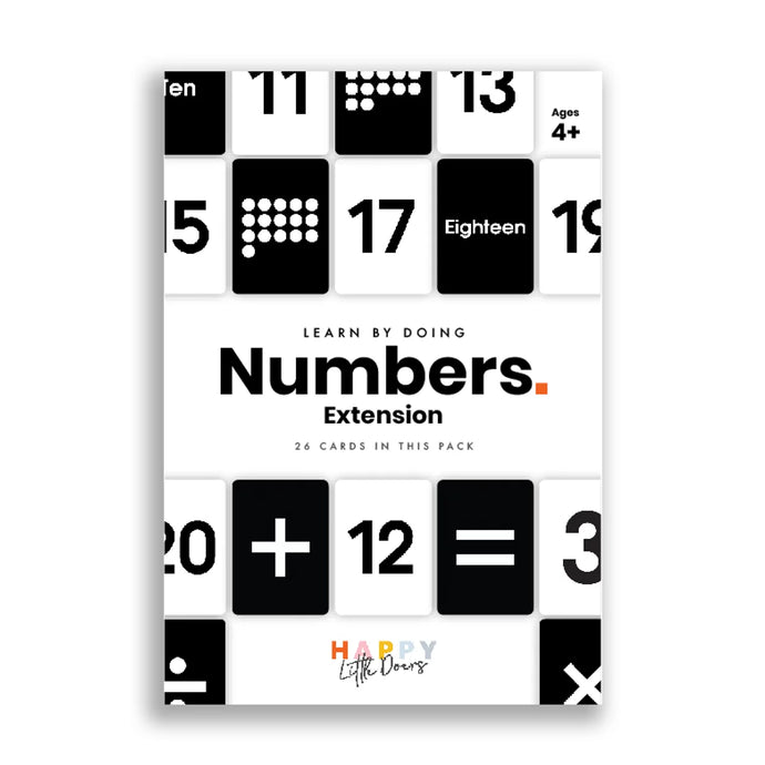 Happy Little Doers Number Extension Flashcards