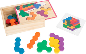 Small Foot Hexagon Wooden Puzzle Learning Game