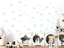 Load image into Gallery viewer, Pastelowelove Mini Blue Rainbow Wall Stickers