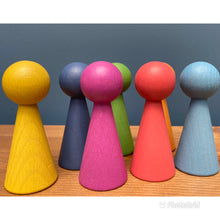 Load image into Gallery viewer, Tickit Loose Parts Rainbow Wooden Figures Single &amp; Sets
