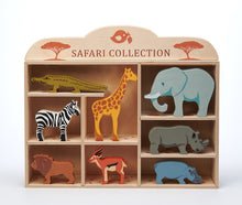 Load image into Gallery viewer, Tenderleaf 8 Safari Animals &amp; Shelf