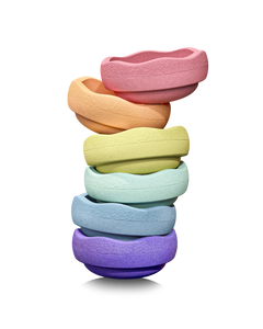 Stapelstein® Rainbow Pastel Classic 6 Stepping Stones