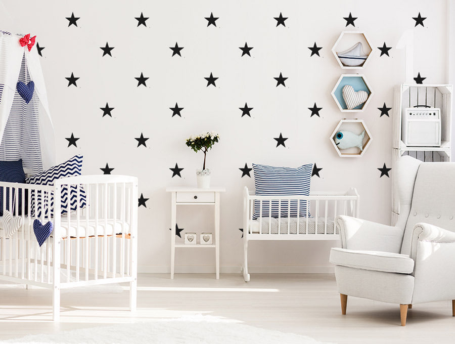 Pastelowelove Small Star Wall Stickers - 5 Colours