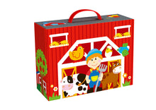 Load image into Gallery viewer, Tooky Toy Wooden Farm Play Boxi