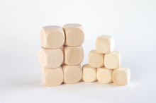 Load image into Gallery viewer, Tickit Loose Parts Beechwood Cubes 3pk 40mm 50mm