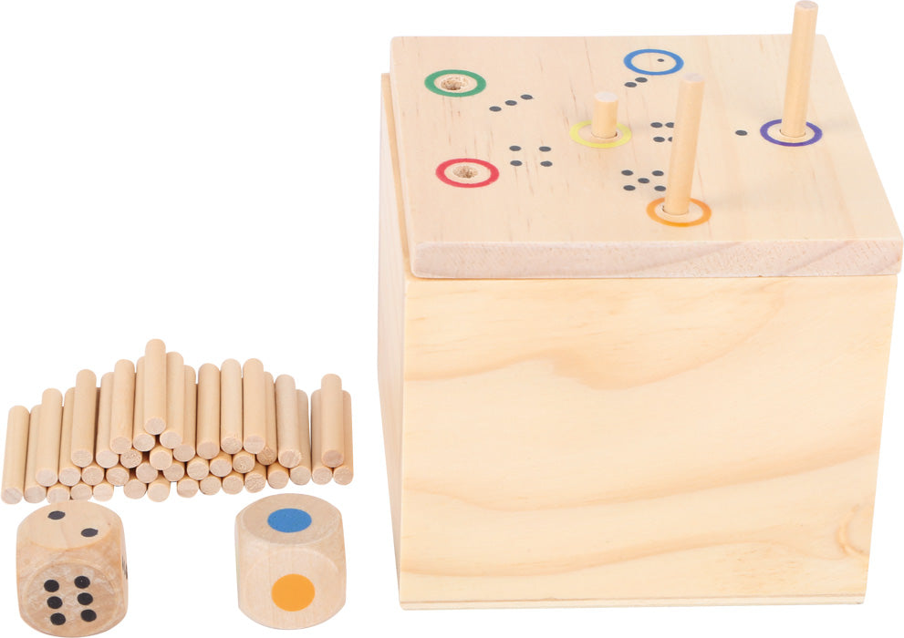 Small Foot Dice Game in a box 