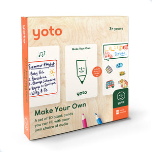 Yoto Audio Card - Make Your Own Cards (Pack of 10) with 3 Sticker Sheets