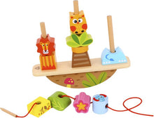 Load image into Gallery viewer, Tooky Wooden Animals Balance Stacker