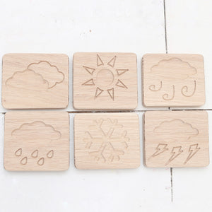 Weather Sensory Mini Boards Oak - Set of 6