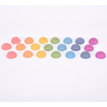 Load image into Gallery viewer, Tickit Loose Parts Rainbow Wooden Semispheres Single &amp; Sets