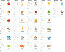 Load image into Gallery viewer, Tooky Toy Wooden Handwritten Card Alphabet