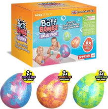 Load image into Gallery viewer, Zimpli Kids Baff Bombz 6 Pack Egg