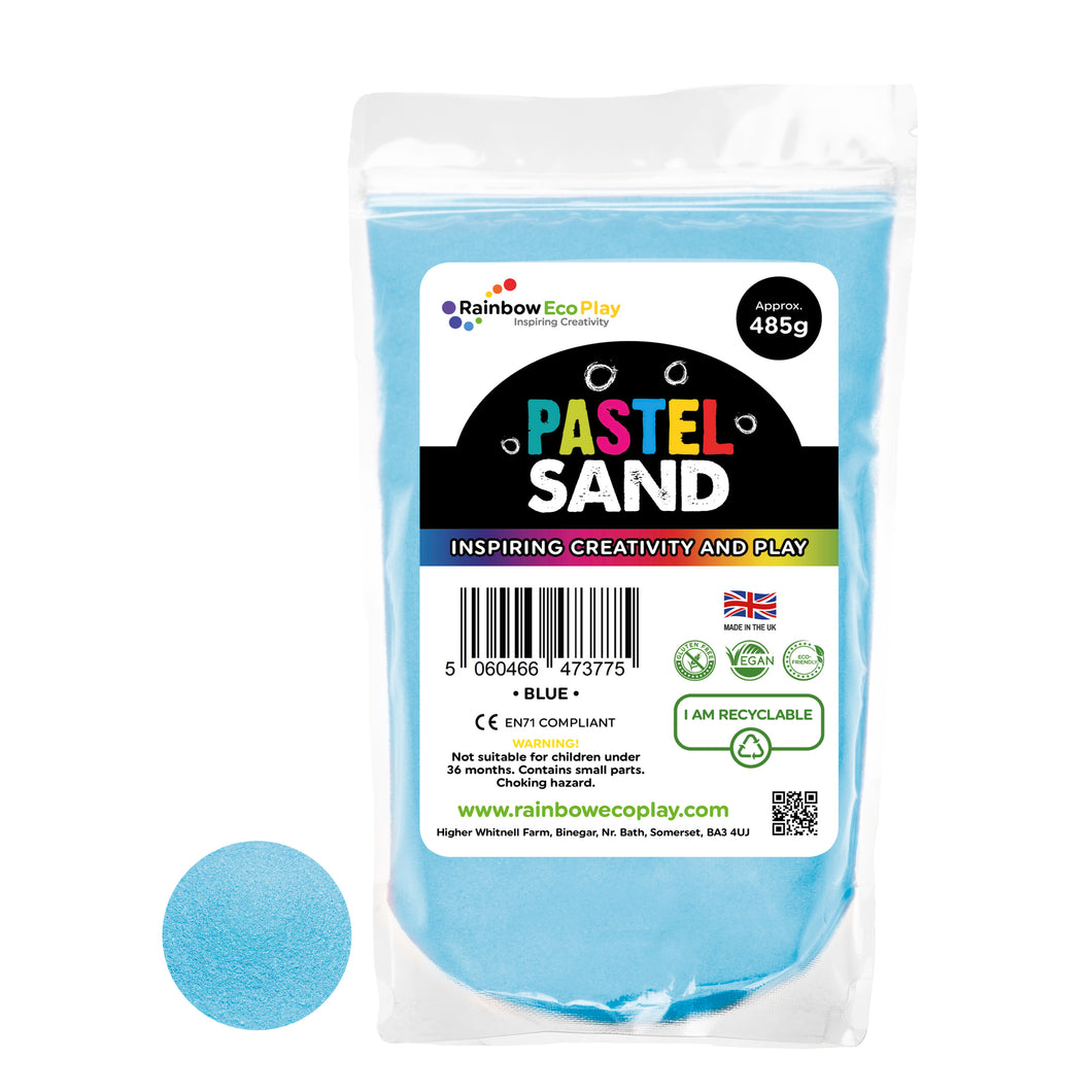 Rainbow Eco Play Coloured Sand Pastel Blue