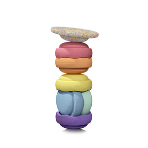 Stapelstein® Rainbow Pastel Stepping Stones 6+1 Set