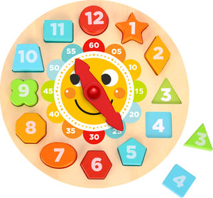 Tooky Toy Wooden Clock Puzzle