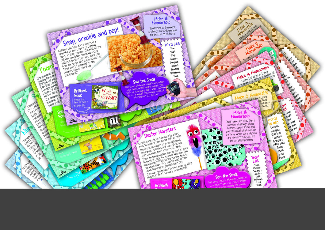 Learnwell Messy Play Maths Cards - Isaac’s Treasures