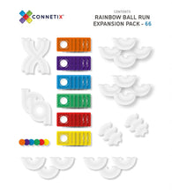Load image into Gallery viewer, Connetix 66 pc Ball Run Expansion Pack - Rainbow