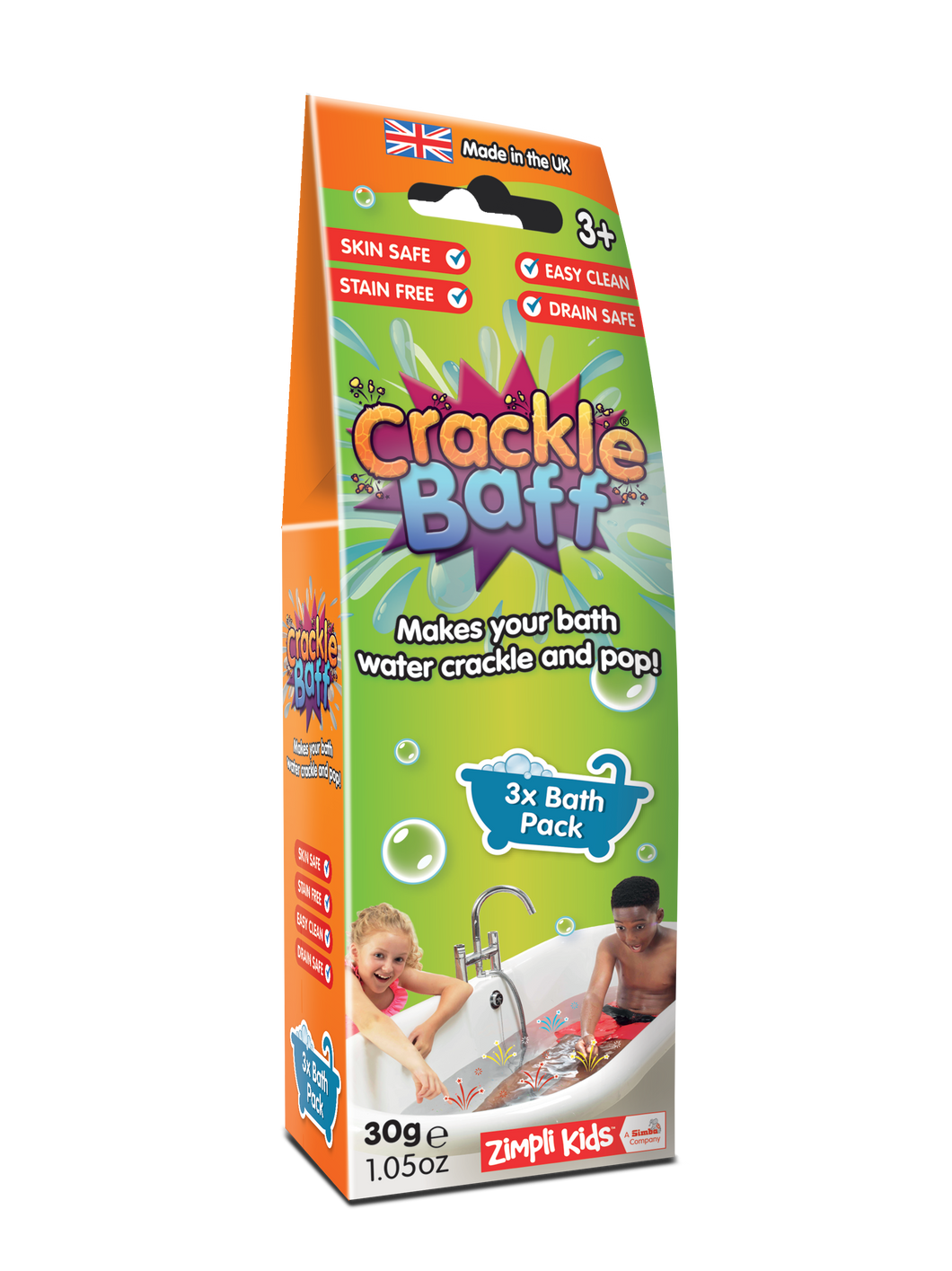 Zimpli Kids Crackle Baff Colours 3 Pack
