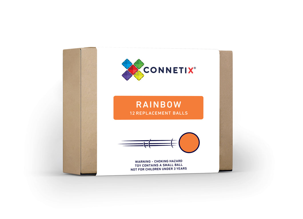Connetix 12 Pc Rainbow Replacement Ball Pack