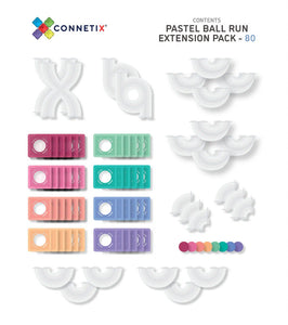 Connetix 80 pc Ball Run Expansion Pack - Pastel