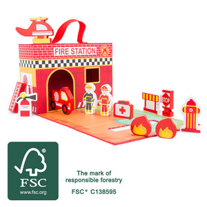 Small Foot Fire Brigade Themed Play Set