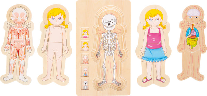 Small Foot Layer Puzzle Anatomy Girl